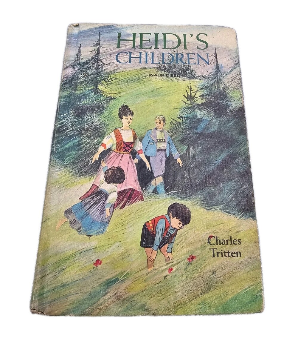 Heidi by Johanna Spyri 1954 Illustrated Hardcover Children's Book In French